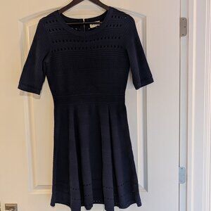 Milly knit fit and flare dress